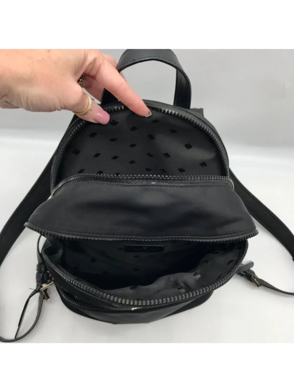 Kate Spade Black Nylon Karissa Backpack
